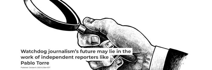 As traditional media outlets struggle to hold power to account, citizen watchdogs can still make a splash. Man_Half-tube/DigitalVision Vectors via Getty Images
